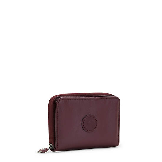 Kipling Money Love Metallic Small Pénztárca Bordó | HU 1798ZU